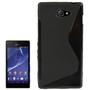Handyhlle S Line TPU Tasche fr Sony Xperia M2 S50h Schwarz