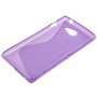 Handyhlle S Line TPU Tasche fr Sony Xperia M2 S50h Lila / Violett