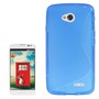 Handyh�lle S Line TPU Tasche f�r LG L70 / Dual D325 Blau