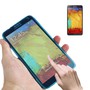 Handyh�lle Flip Quer f�r Handy Samsung Galaxy Note 3 Blau