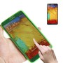 Handyh�lle Flip Quer f�r Handy Samsung Galaxy Note 3 Leuchtgr�n