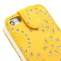 Schutzh�lle Handy Case f�r Handy Apple iPhone 5c Strass Gelb
