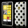 Schutzh�lle TPU Case f�r Handy Nokia Lumia 520 525 Wei� / Schwarz