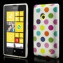 Schutzh�lle TPU Case f�r Handy Nokia Lumia 520 525 Wei� / Bunt