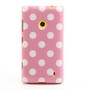 Schutzh�lle TPU Case f�r Handy Nokia Lumia 520 525 Rosa / Wei�