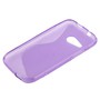 Handyh�lle TPU Schutzh�lle Case Cover f�r HTC One mini 2 Lila / Violett