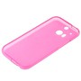 Handyh�lle Transluzente TPU Tasche f�r HTC One  M8s Pink
