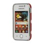 Schutzhlle Hard Case fr Handy Samsung Galaxy Y S5360 rot / wei