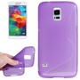 Schutzh�lle TPU Case H�lle f�r Handy Samsung Galaxy S5 mini lila / violett