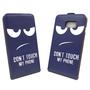 Handyh�lle Tasche f�r Handy Samsung Galaxy S6 Edge Dont Touch my Phone