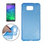 Handyh�lle TPU-Schutzh�lle f�r Samsung Galaxy Alpha G850F Blau