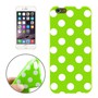 TPU Backcover H�lle gepunktet f�r Handy Apple iPhone 6 Plus Gr�n Wei�