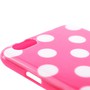 TPU Backcover H�lle gepunktet f�r Handy Apple iPhone 6 Plus Pink / Wei�