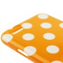 TPU Backcover H�lle gepunktet f�r Handy Apple iPhone 6 Plus Orange / Wei�
