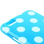 TPU Backcover H�lle gepunktet f�r Handy Apple iPhone 6 Plus Hellblau / Wei�