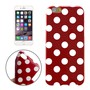 TPU Backcover H�lle gepunktet f�r Handy Apple iPhone 6 Plus Rot / Wei�