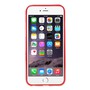 TPU Backcover H�lle gepunktet f�r Handy Apple iPhone 6 Plus Rot / Wei�