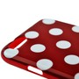 TPU Backcover H�lle gepunktet f�r Handy Apple iPhone 6 Plus Rot / Wei�
