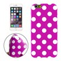 TPU Backcover H�lle gepunktet f�r Handy Apple iPhone 6 Plus Lila / Violett / Wei�