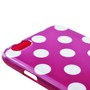 TPU Backcover H�lle gepunktet f�r Handy Apple iPhone 6 Plus Lila / Violett / Wei�