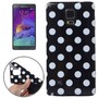 Schutzh�lle f�r Handy Samsung Galaxy Note 4 SM-N910F Schwarz / Wei� gepunktet