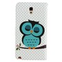 Schutzh�lle Handytasche (Flip Quer) f�r Handy Samsung Galaxy Note 3 Neo 3G SM-N750 / Galaxy Note 3 Neo LTE+ SM-N7505 / Galaxy Note 3 Neo Dual SIM SM-N7502 Eule auf Ast