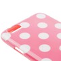 TPU Backcover H�lle gepunktet f�r Handy Apple iPhone 6 Plus Rosa / Wei�