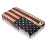 Hard Case H�lle Retro Fahne f�r Handy iPhone 4 / 4s Motiv USA