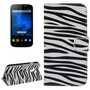 Schutzh�lle Handytasche (Flip Quer) f�r Handy Wiko Darknight Zebra Muster