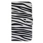 Schutzh�lle Handytasche (Flip Quer) f�r Handy Wiko Darknight Zebra Muster