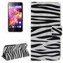 Schutzh�lle Handytasche (Flip Quer) f�r Handy Wiko Highway Signs Zebra Muster