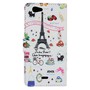 Schutzh�lle Handytasche (Flip Quer) f�r Handy Wiko Highway Signs Motiv Eiffelturm
