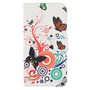 Schutzh�lle Handytasche (Flip Quer) f�r Handy Wiko Darkmoon Bunte Schmetterlinge