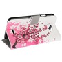 Schutzh�lle Handytasche (Flip Quer) f�r Handy Wiko Barry Winter Blumen