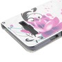 Schutzhlle Handytasche (Flip Quer) fr Handy Samsung Galaxy A3 A300F Blume
