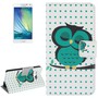 Schutzh�lle Handytasche (Flip Quer) f�r Handy Samsung Galaxy A5 A500F Dicke Eule auf Ast