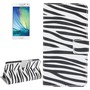 Schutzh�lle Handytasche (Flip Quer) f�r Handy Samsung Galaxy A5 A500F Zebra Muster