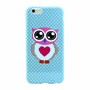 Schutzh�lle Handytasche Etuis TPU f�r Handy Apple iPhone 6 Plus Motiv Dicke Eule mit Herz