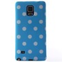 Schutzh�lle f�r Handy Samsung Galaxy Note 4 SM-N910F Hellblau / Wei� gepunktet