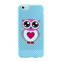 Schutzh�lle Handytasche Etuis TPU f�r Handy Apple iPhone 6 Motiv Dicke Eule mit Herz