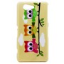 Schutzh�lle Handytasche Etuis TPU f�r Handy Sony Xperia Z3 Compact 3 Drei Eulen auf Ast