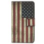 Schutzh�lle Handytasche (Flip Quer) f�r Handy Huawei Ascend Y330 Retro Fahne USA