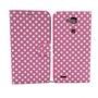 Schutzh�lle Tasche (Flip Quer) f�r Handy Huawei Ascend Mate 7 Rosa / Wei�