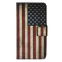 Handyh�lle Tasche f�r Handy Huawei Ascend G620S Motiv Retro Fahne USA