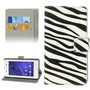 Handyh�lle Tasche f�r Handy Sony Xperia E3 Motiv Zebra