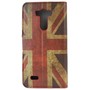 Handyh�lle Tasche f�r Handy LG G3 Retro Fahne England