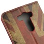 Handyh�lle Tasche f�r Handy LG G3 Retro Fahne England