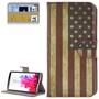 Handyh�lle Tasche f�r Handy LG G3 Retro Fahne USA