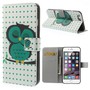 Handyh�lle Tasche f�r Handy Apple iPhone 6 Plus Dicke Eule auf Ast