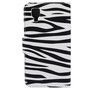 Handyh�lle Tasche f�r Handy Wiko Sunset Zebra Muster